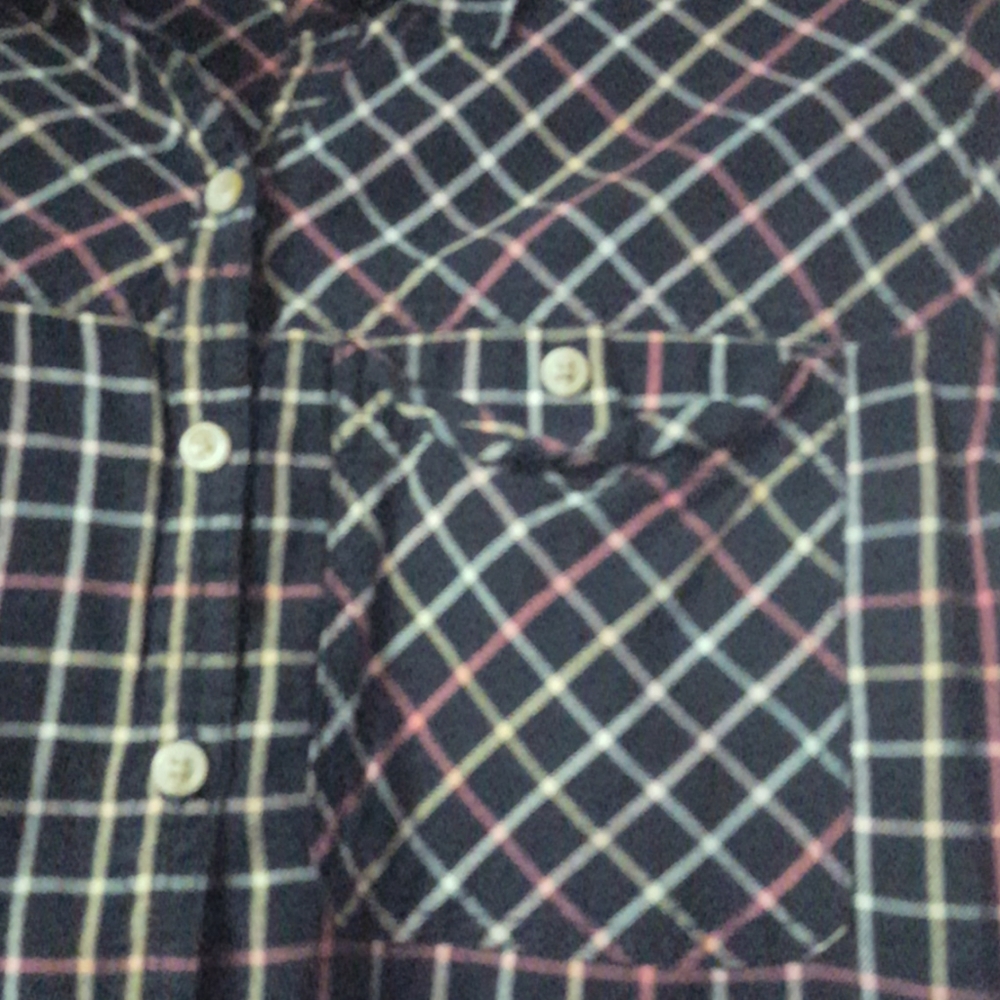 Super cute plaid button down. - Picture 3 of 4